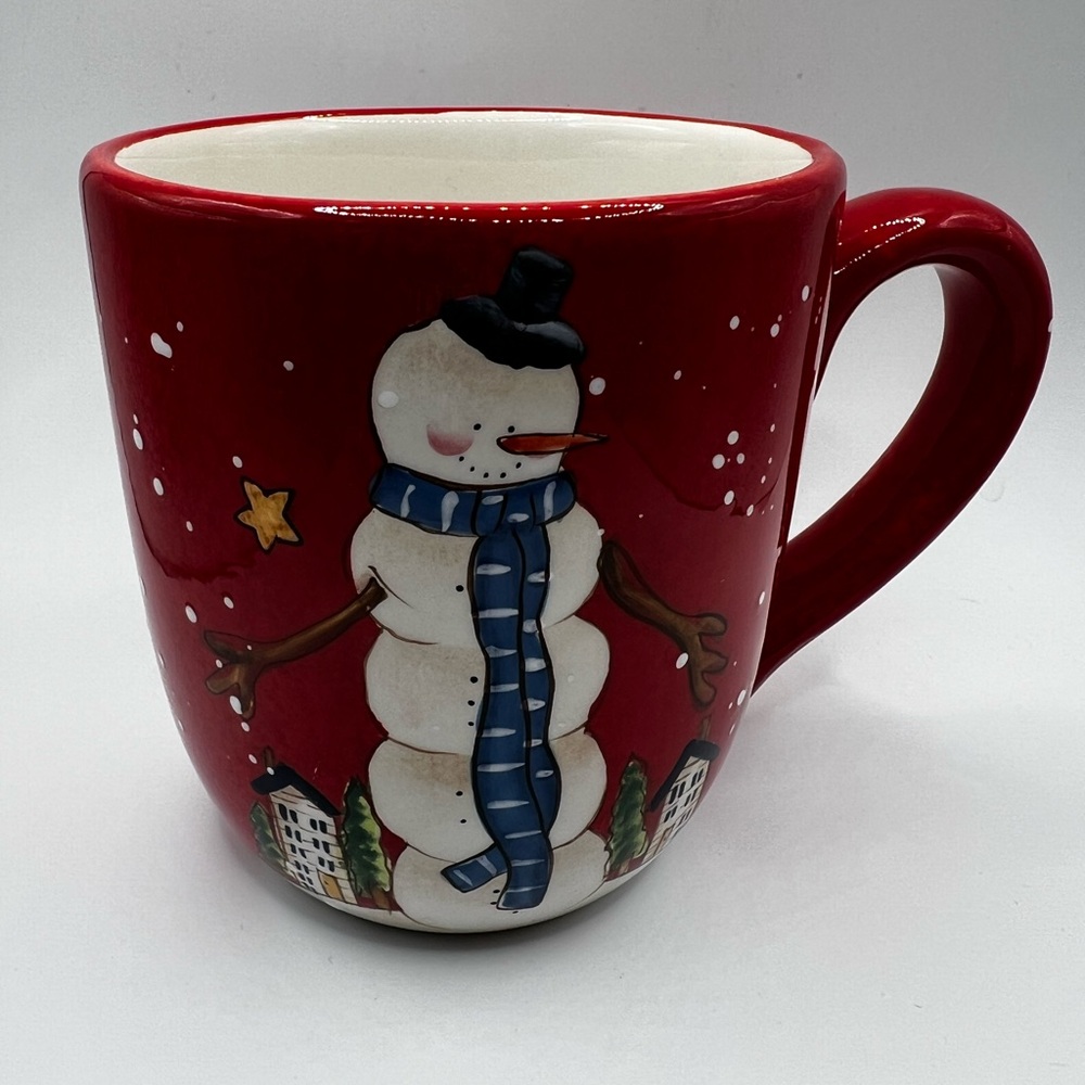 26 International Red Snowman Mug - Picture 3 of 7